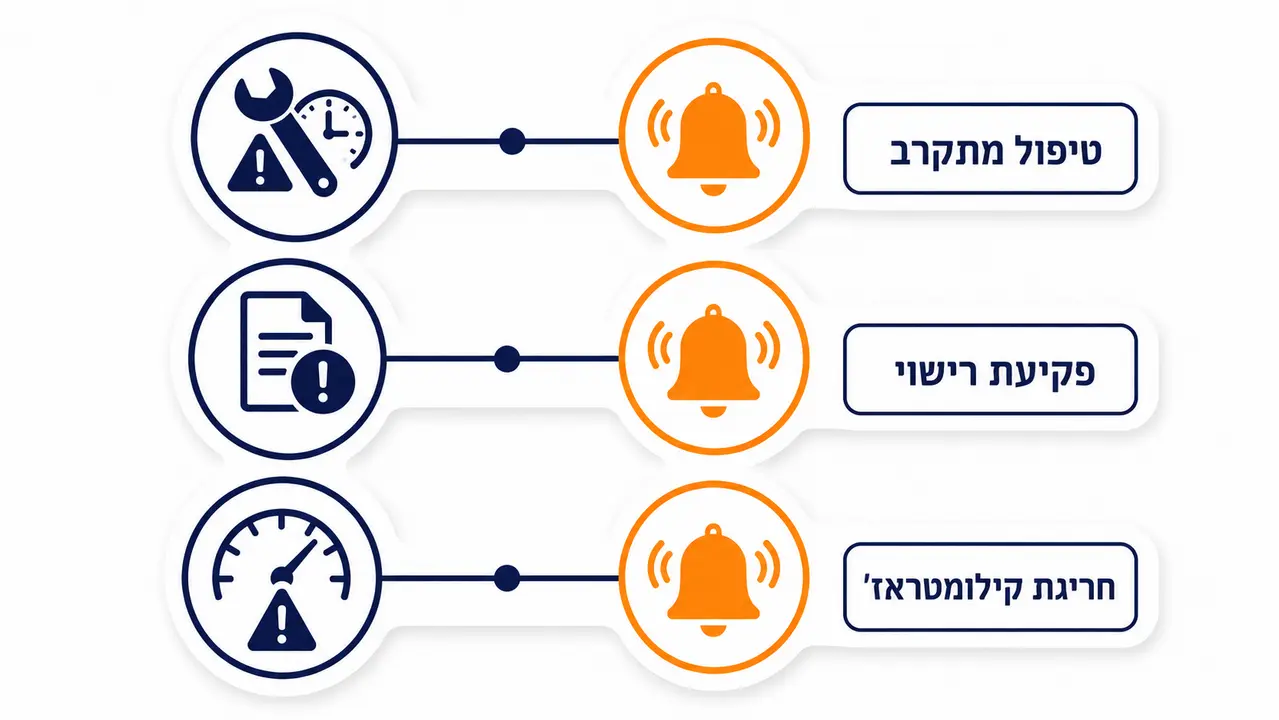 איך ניהול תחזוקה, טיפולים, טסטים וביטוחים עובד בצורה אוטומטית?